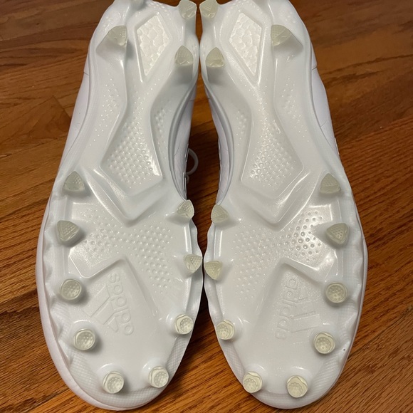 Adidas UltraBoost PE Football Cleats Men's 12 White Gray Silver Chrome HP8836 - Picture 5 of 12